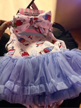 Hello Kitty Lavender Tulle Dress with Ice Pop Print